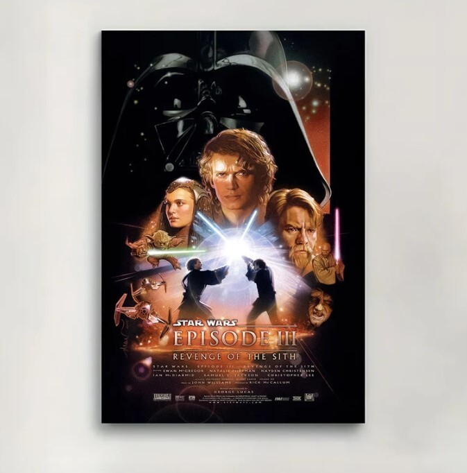 Experience the epic Star Wars Episode III Revenge of the Sith with this stunning official movie poster