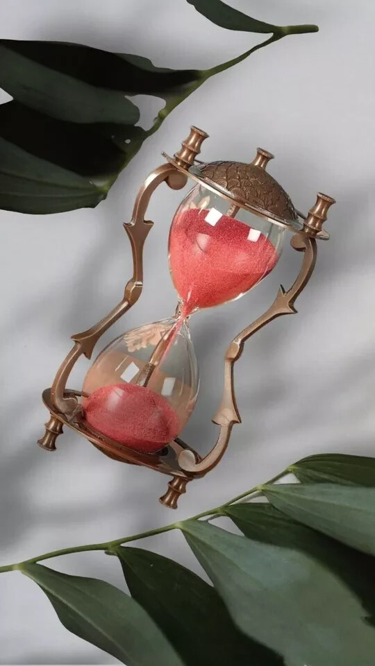 Sand Timer Hourglass Brass Nautical Maritime Hour Glass Vintage Sand Clock Gift