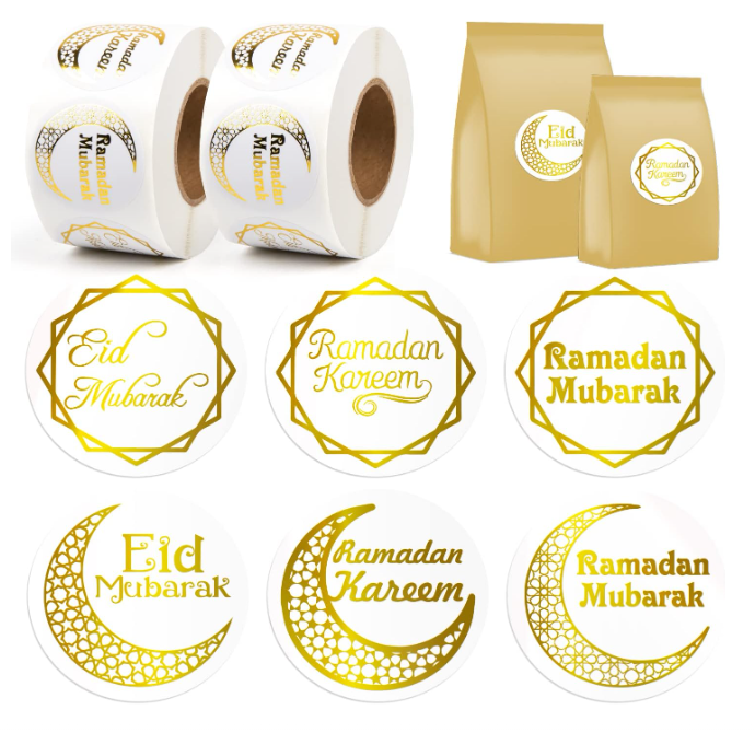 1200 PCS Ramadan Stickers, Eid Mubarak Stickers Ramadan Decorations