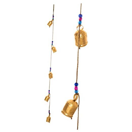 Rustic Vintage Bell for Home Wall Décor Decoration Garden - 5 Golden Big Bell