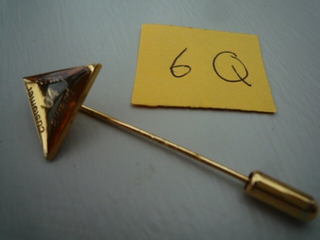 CUSTOMER SERVICE AWARD STICK  PIN  BADGE TIE PIN    PIN 6Q-image