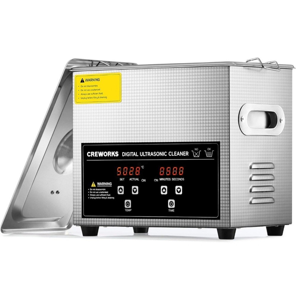 CREWORKS 3L 0.8 Gal Digital Ultrasonic Cleaner Sonic Cavitation Machine