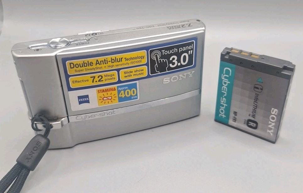 Sony Cyber-shot DSC-T50 7.2MP Digital Camera - Silver