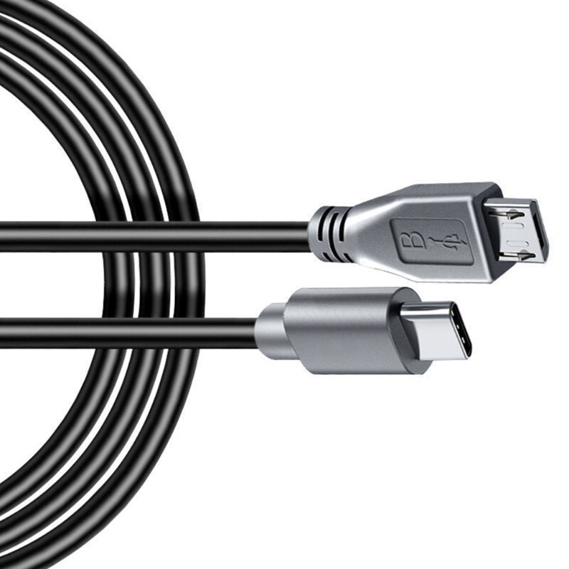 USB C to Micro USB OTG Sync Data Cable Male Connector