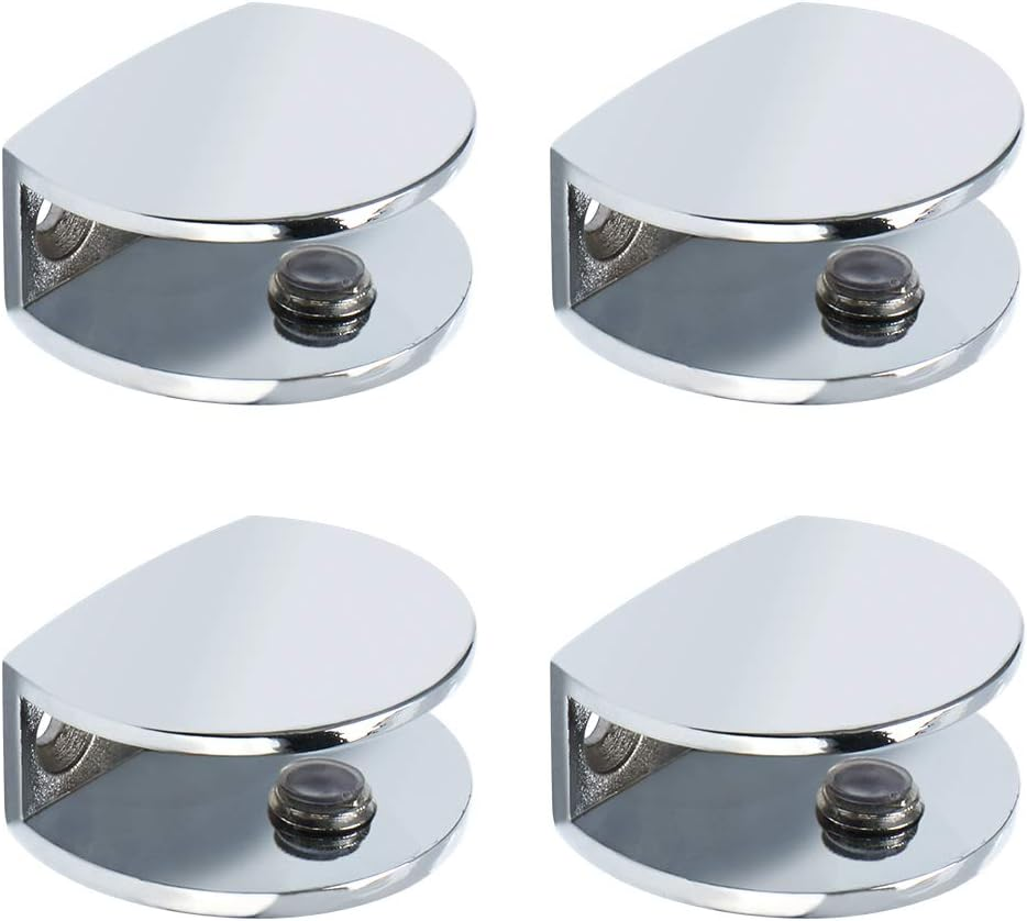 Glass Shelf Bracket Adjustable Shower Brackets,Heavy Duty Clamp Holder for 8-12M