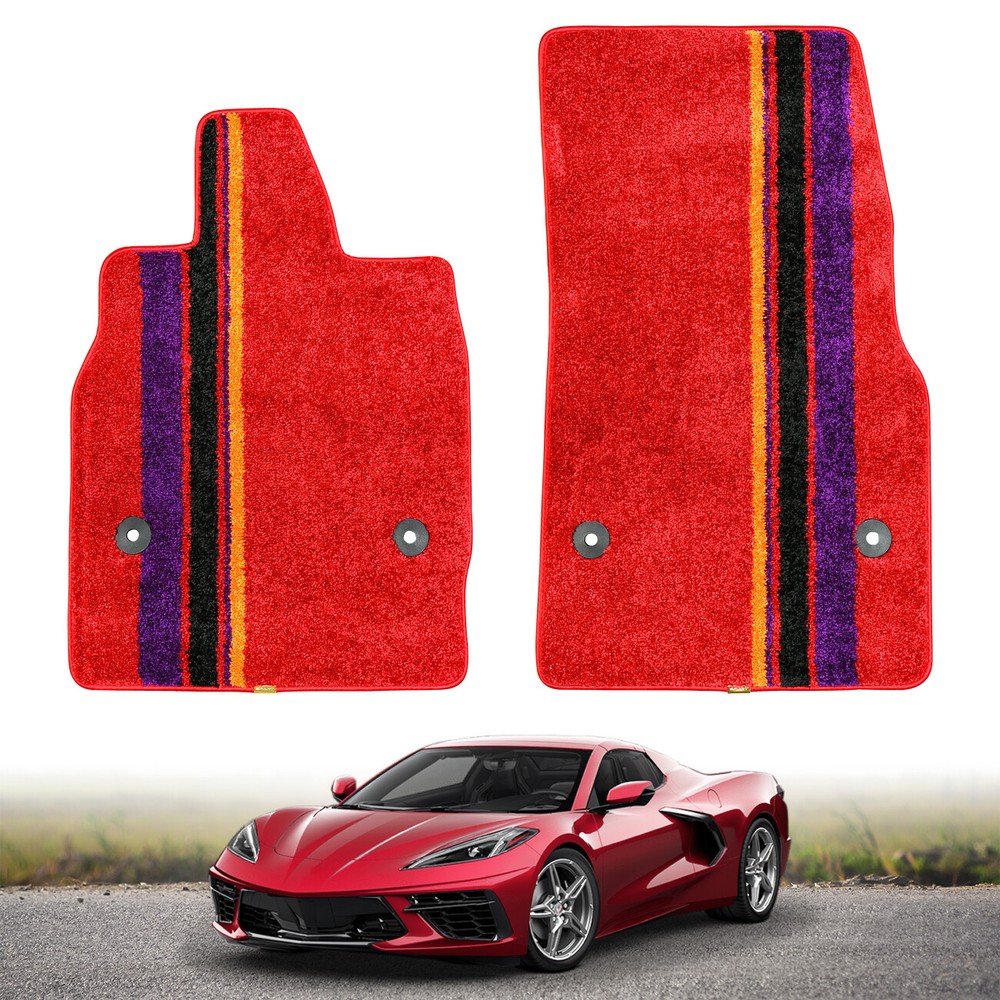 Floor Mats Carpet Liners for Corvette C8 Z51 Z06 Stingray Coupe 2020-2024