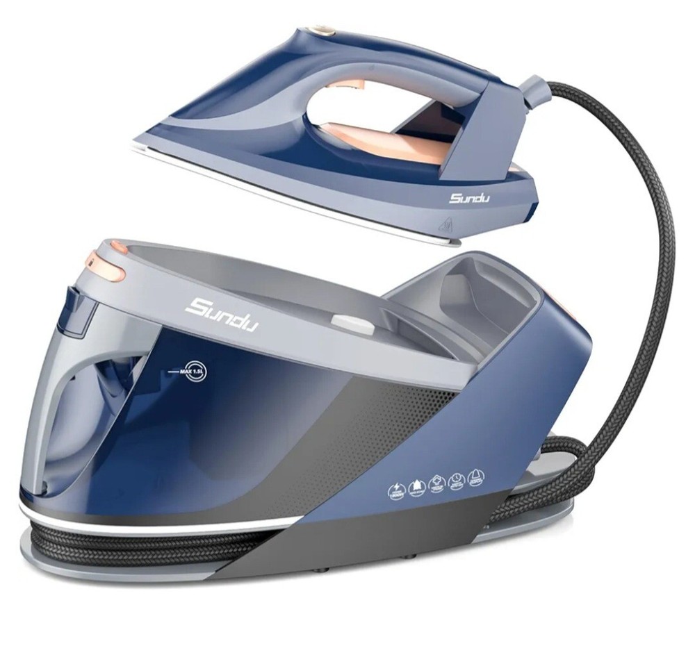 1800W Digital Steam Iron with Ceramic Soleplate & Display