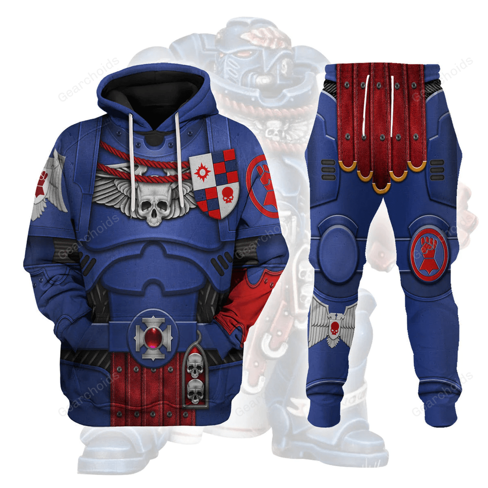 Crimson Fists Captain Custom Cosplay Hoodie and Sweatpants Set