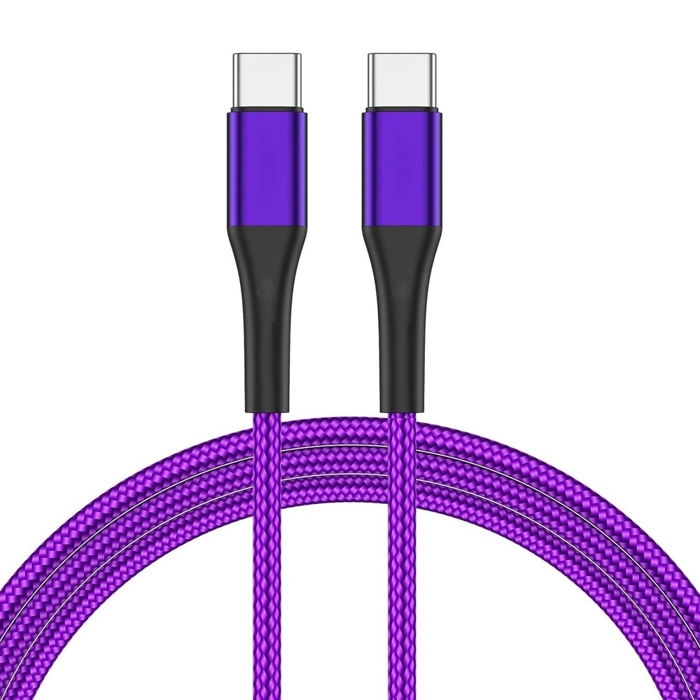 Samsung Galaxy S25 Ultra Plus 3ft Purple PD Fast Charging USB-C to Type-C Cable