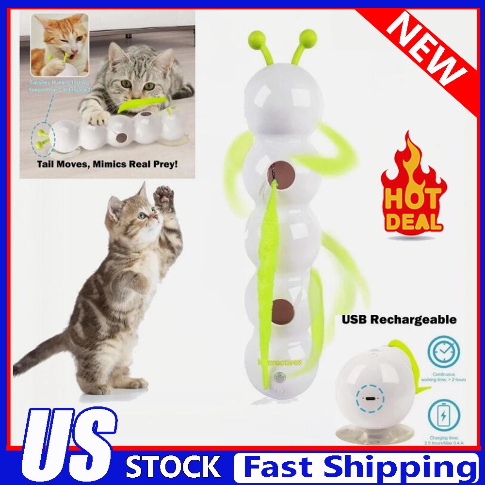 Caterpillar Smart Cat Toy - Interactive Caterpillar Cat Toy for Indoor Cats
