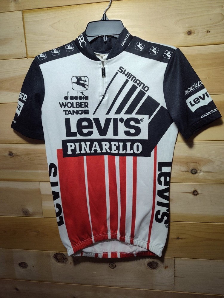 Vintage Rare Levi's Pinarello Blackburn  cycling jersey shirt size 2