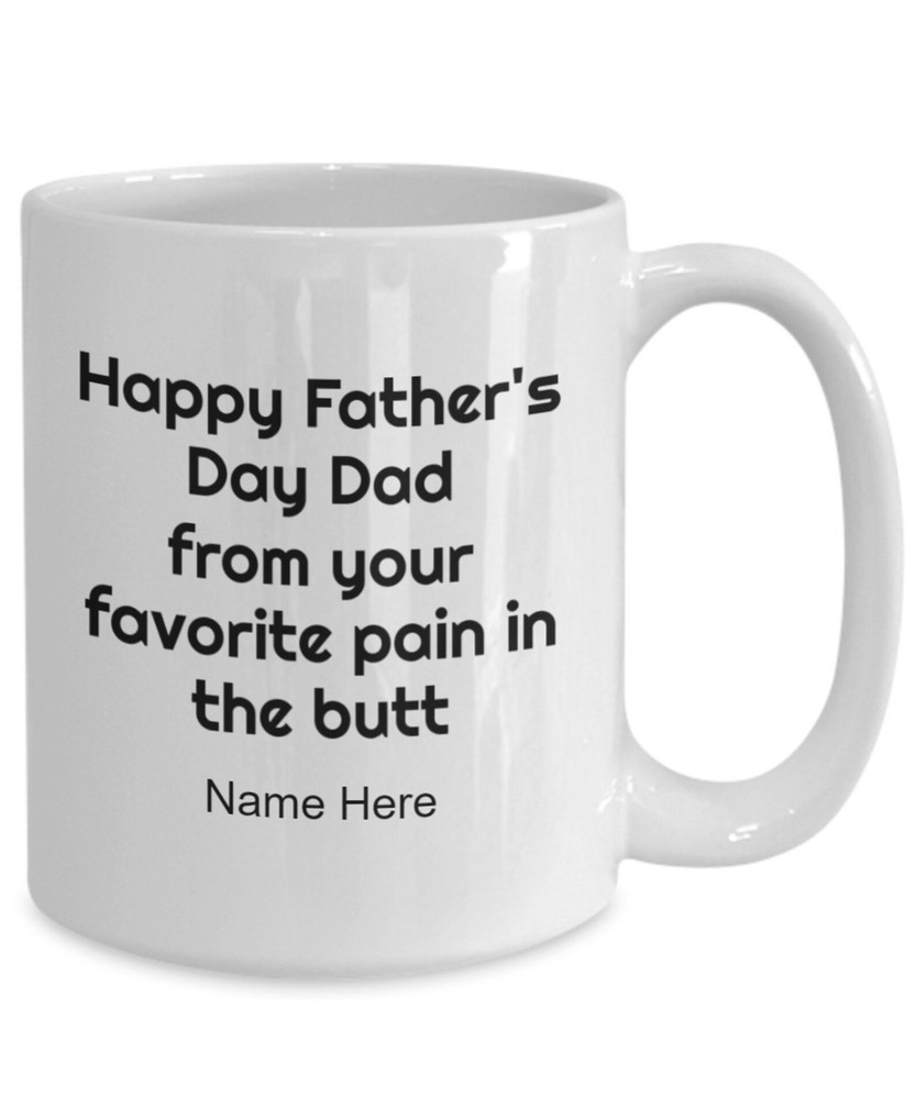 Funny Coffee Mug For Father's Day Personalized Gift From Son To Dad Gift From