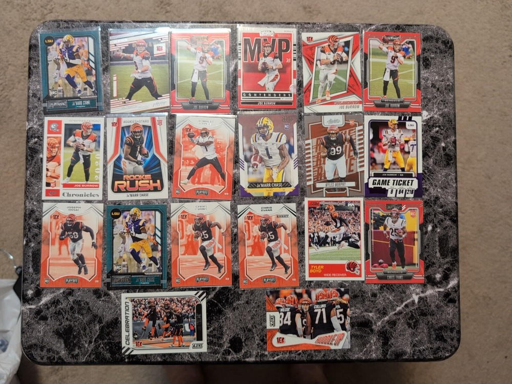 Joe Burrow Cincinnati Bengals NFL Rookie Star Card Lot of 20 RC