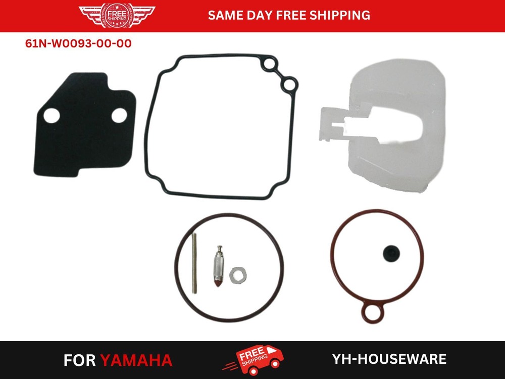 Carburetor Repair Kit For Yamaha 2 Stroke 30HP C30 Outboard 61N-W0093-00-00