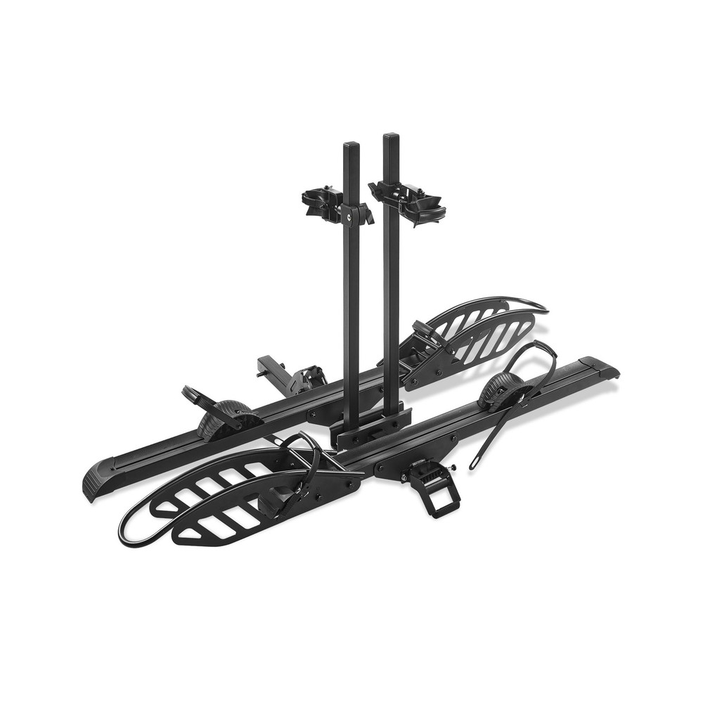 Hitch Mount 2 EBike Rack with 200 lbs Capacity - Foldable Platform Carrier for Electric Bikes