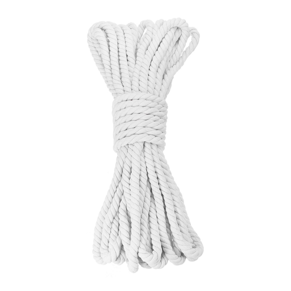 0.5 Inch 50 Feet Macrame Cord, Cotton Cord Rope String - Bright White