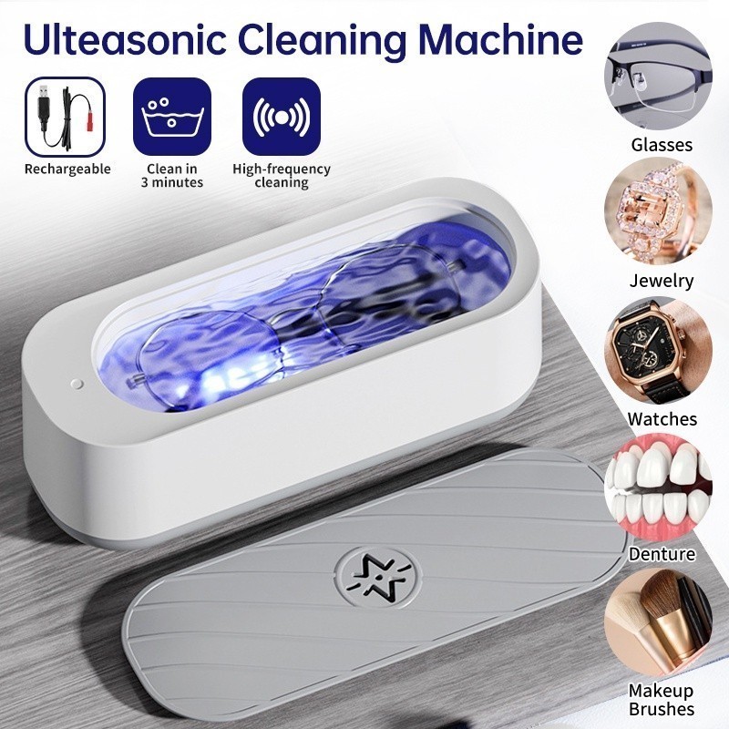 Portable USB Ultrasonic Cleaner for Jewelry Glasses and Brushes