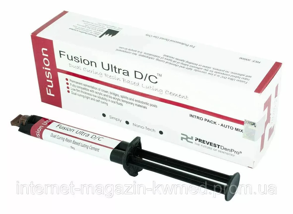 Prevest DenPro Fusion Ultra DC Dual Curing Resin Based Luting Composite Adhesive