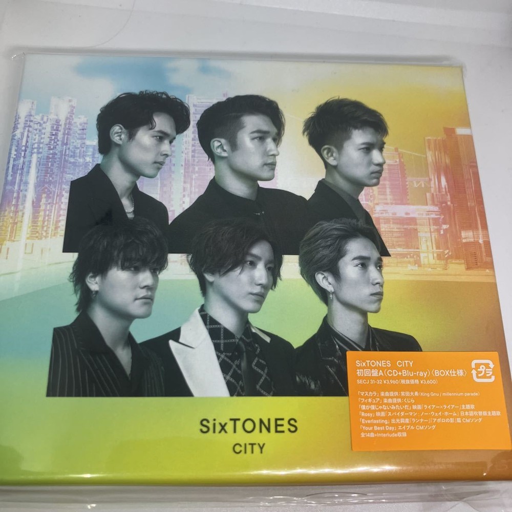 SixTONES CITY First Press Limited Edition A CD   Blu ray City