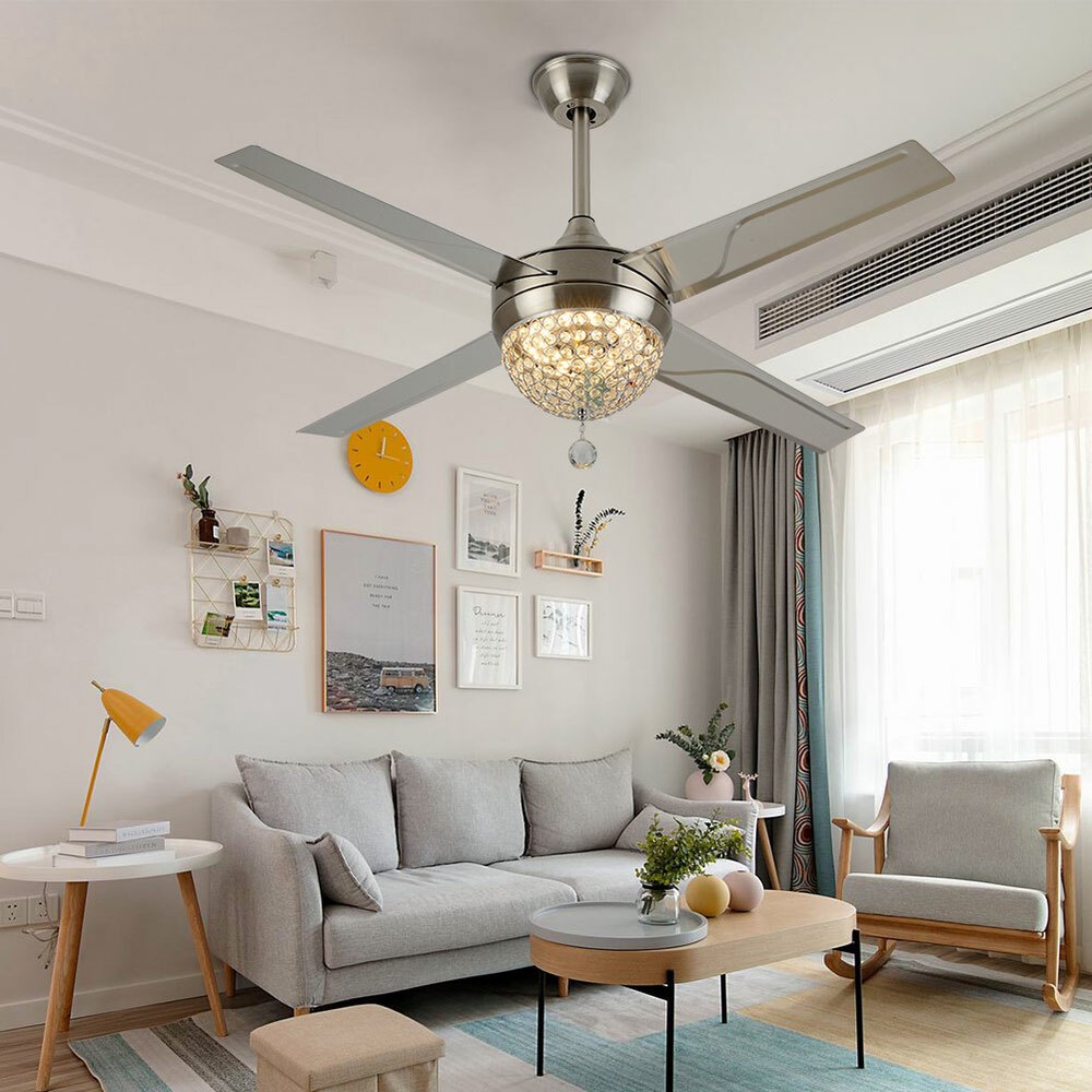 Crystal Ceiling Fan Light 44