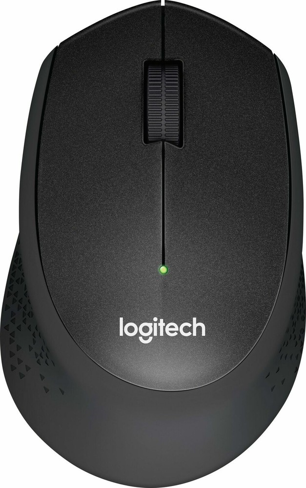 Logitech M330 Silent Plus Wireless Mouse in Black for Quiet Comfort