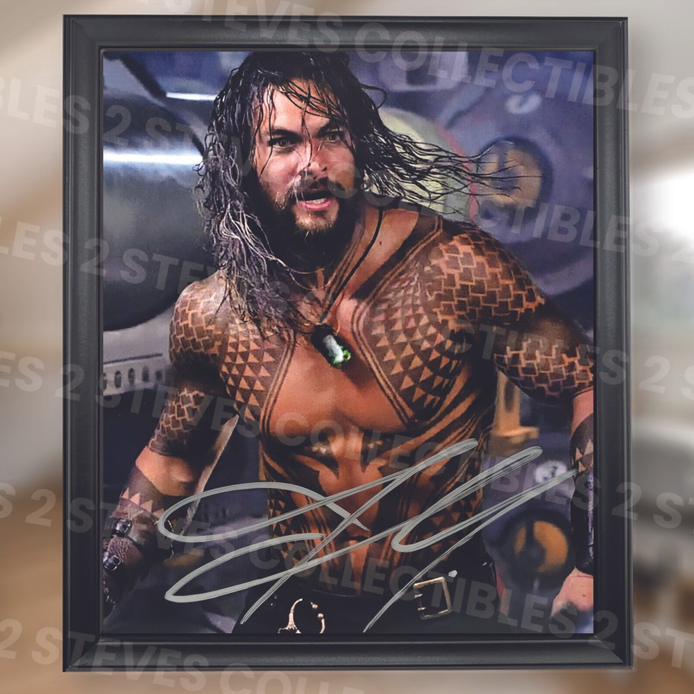 Jason Momoa Framed Autograph Reprint Signed 8x10 Photo Signature Poster BUY NOW-image