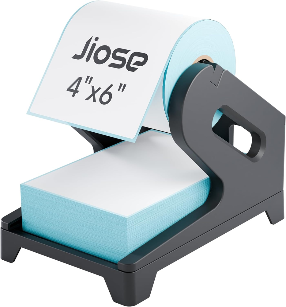 4X6 Thermal Label Holder for Rolls and Fan-Fold Labels - Works with Zebra Printers