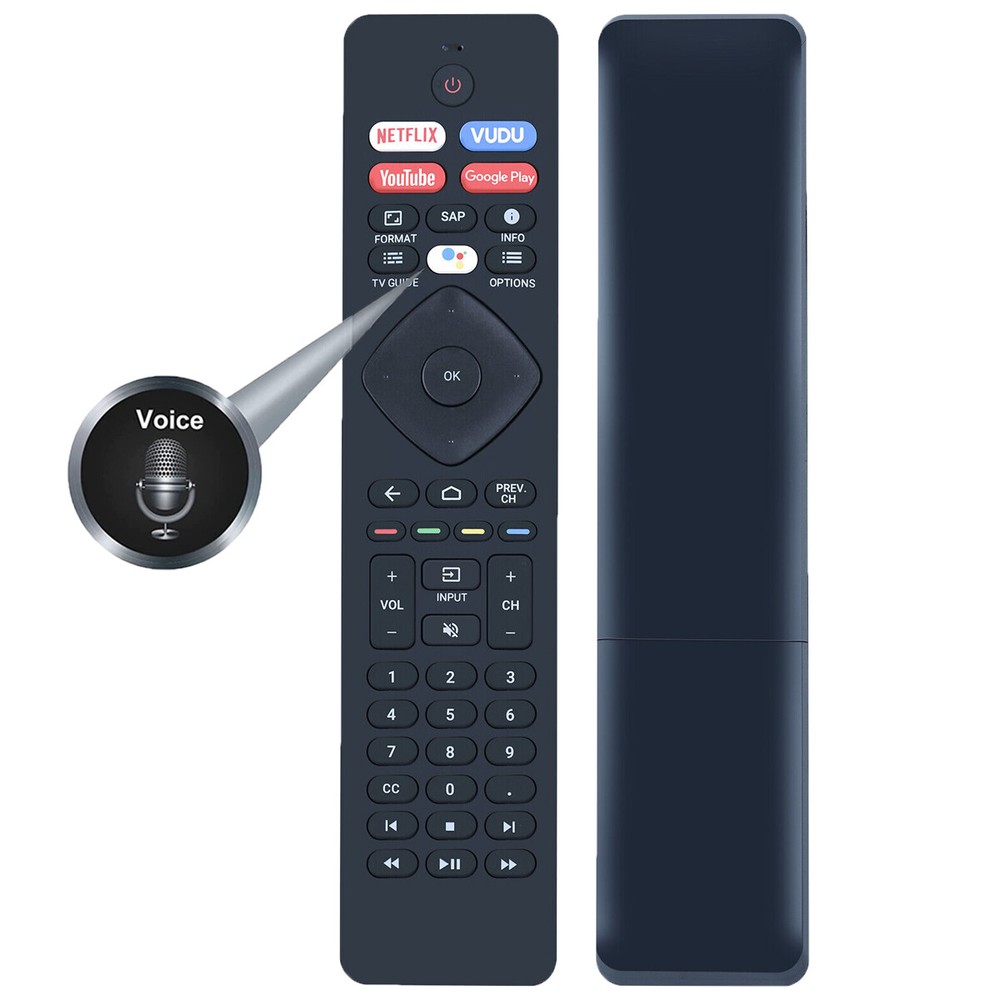 Voice Remote Control For Philips 55PFL5704/F7 65PFL5504/F7 43PFL5766/F7 TV-image