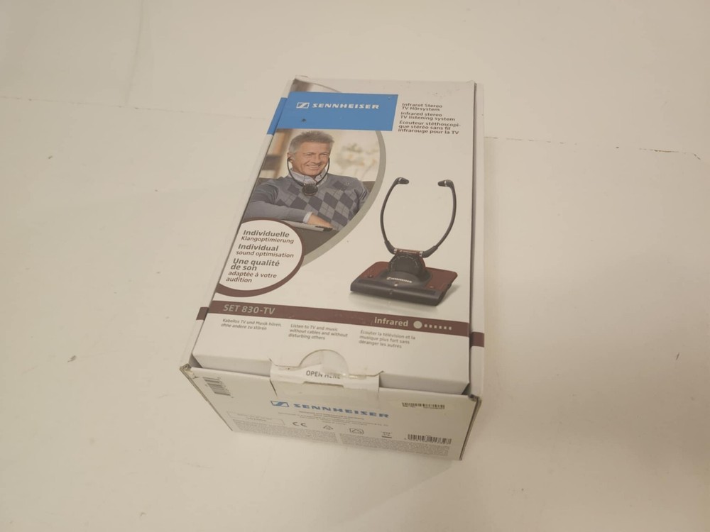 Sennheiser 830-TV Wireless Headphone Set IR Stereo TV Infrared Listening System