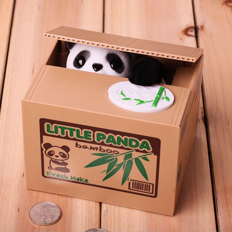 Toy Thief Money Bank Coin Automated Box Cat Panda Unicorn Monkey Stealing Pet-image