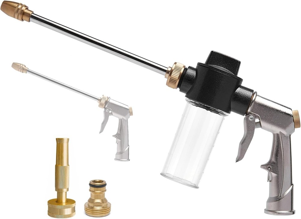 High-Pressure Foam Gun for Garden Hose with 100cc Soap Kettle