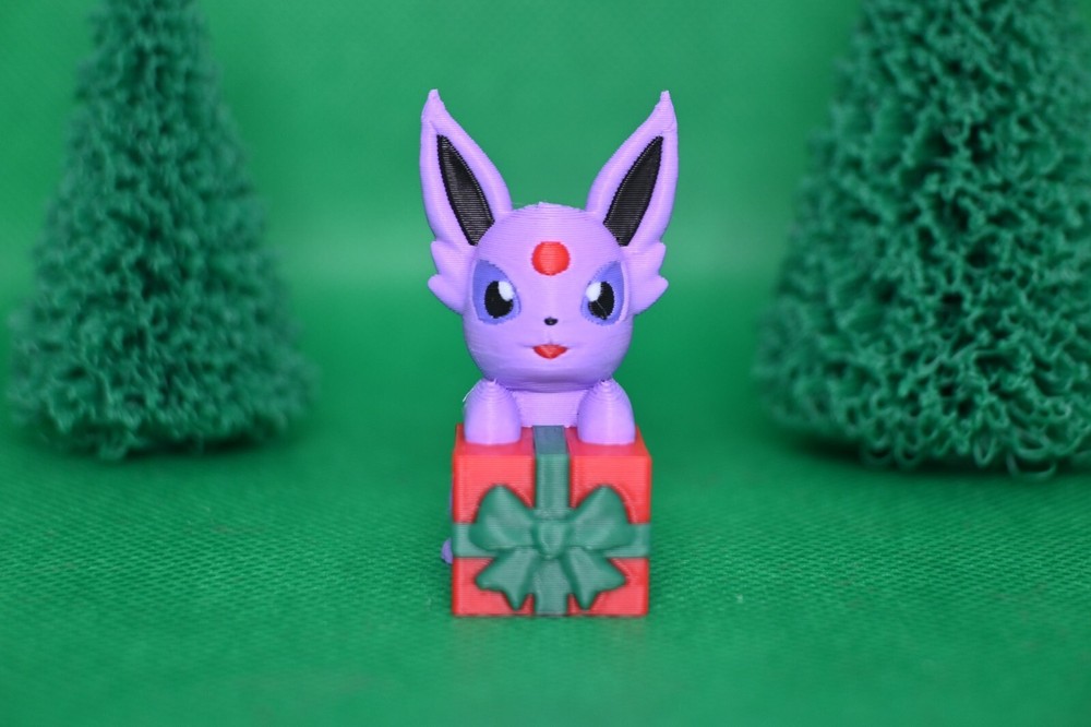 Christmas Espeon, Christmas Decor/Gift 3D print Pokemon