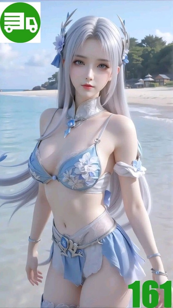 Digital Art Desktop Background AI Girl China A2 by bandes_99-image