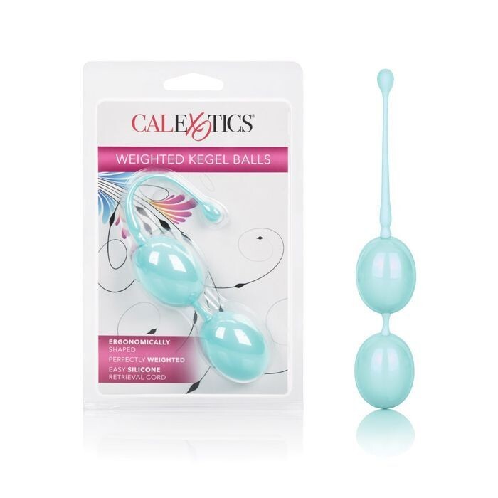 Teal Silicone Weighted Kegel Balls for Pelvic Floor Strength Training