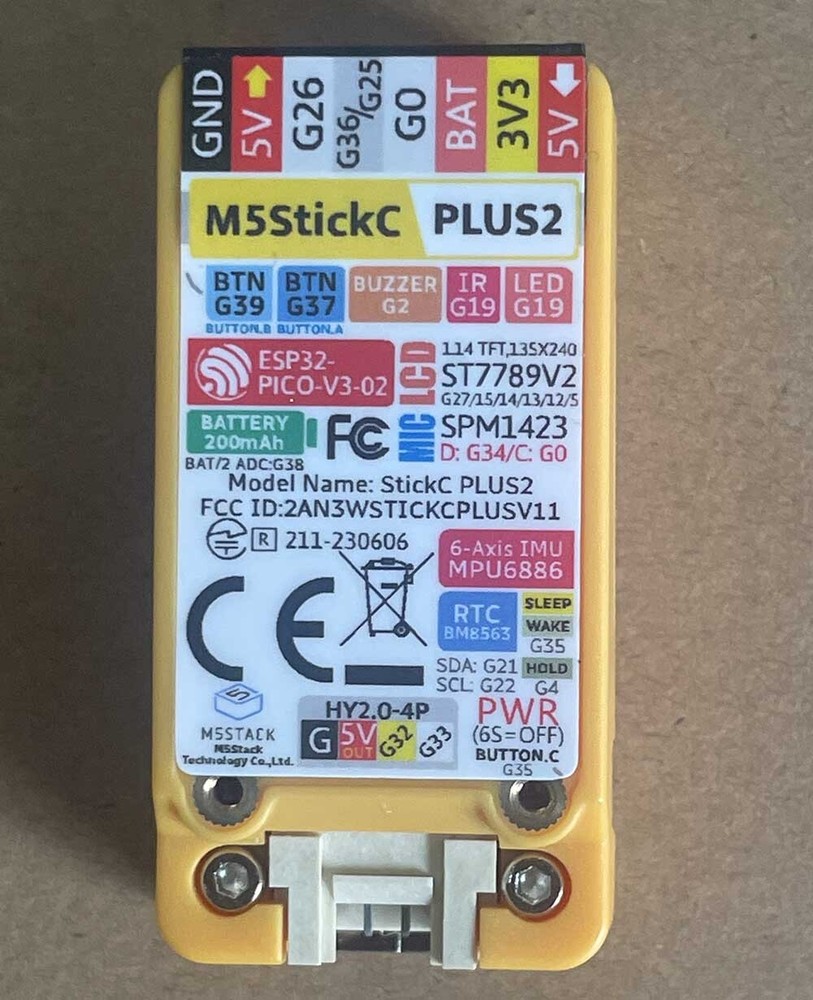 M5Stack StickC Plus2 ESP32 Mini IoT Development Board WiFi ESP32-PICO-V3-02 Kit-image