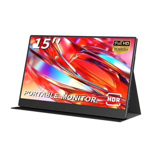 Portable Monitor for Laptop 15 Inch,FHD 1080P USB C Travel Monitor External