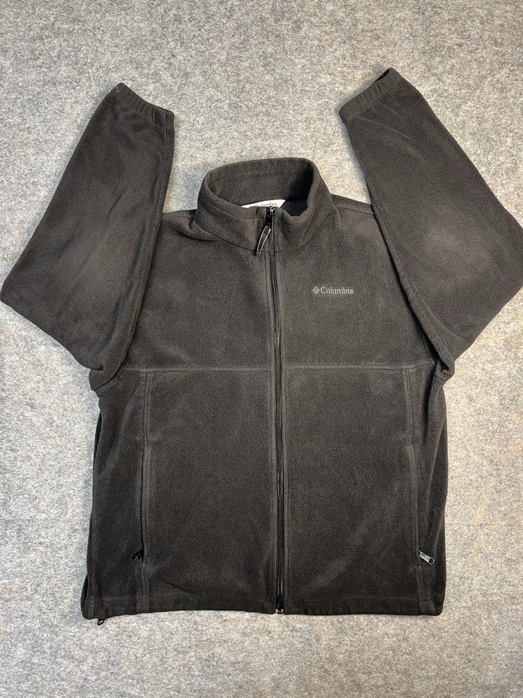 Columbia Men's XL Dark Gray Full Zip Fleece Jacket