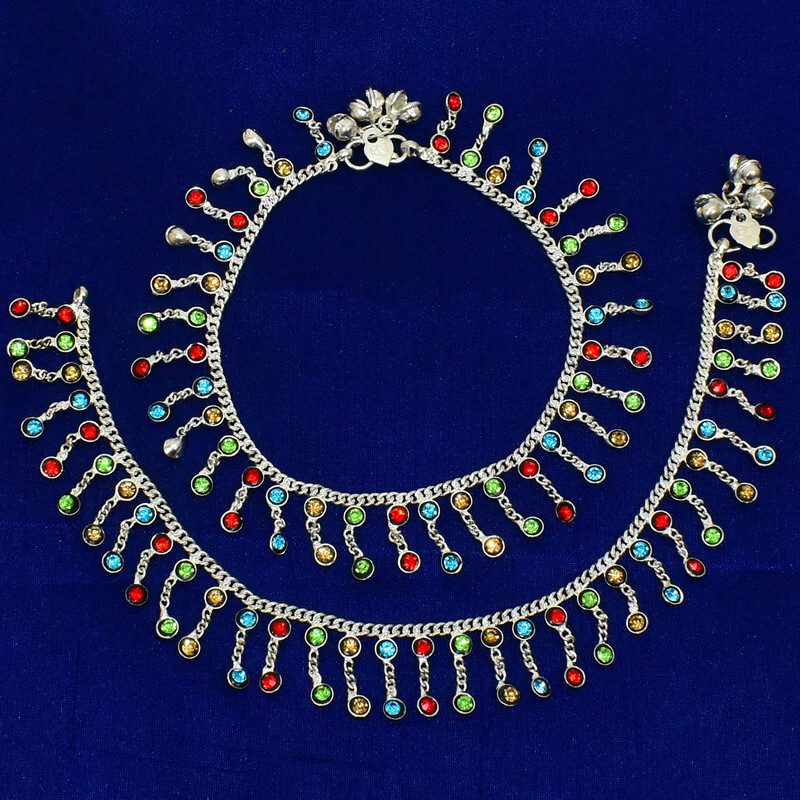 Women's Ankle Bracelet Foot Chain Anklet Payal Ethnic Bollywood Fashion Jewelry