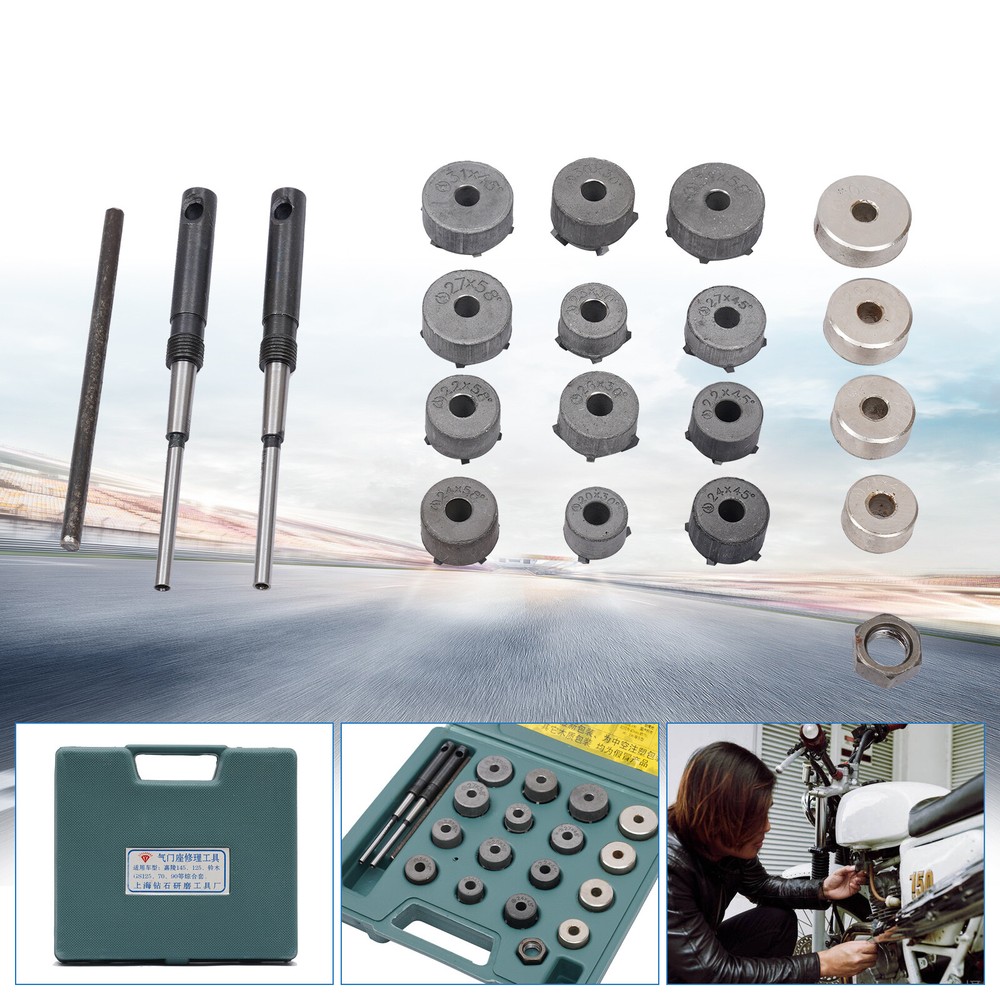 Universal Valve Seat Reamer Grinding Wheel Set Repair Cutter Valve Tools Kits