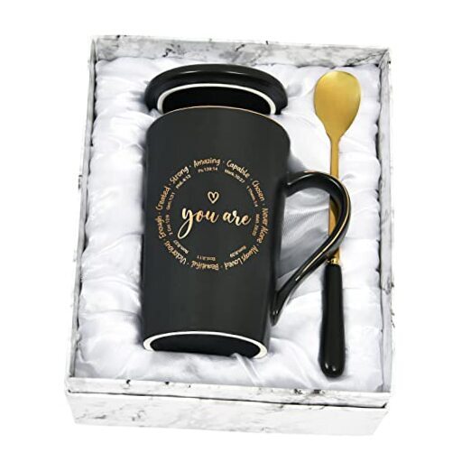 Christian Gifts for Women, You Are Inspirational Coffee Mug, Religious Black