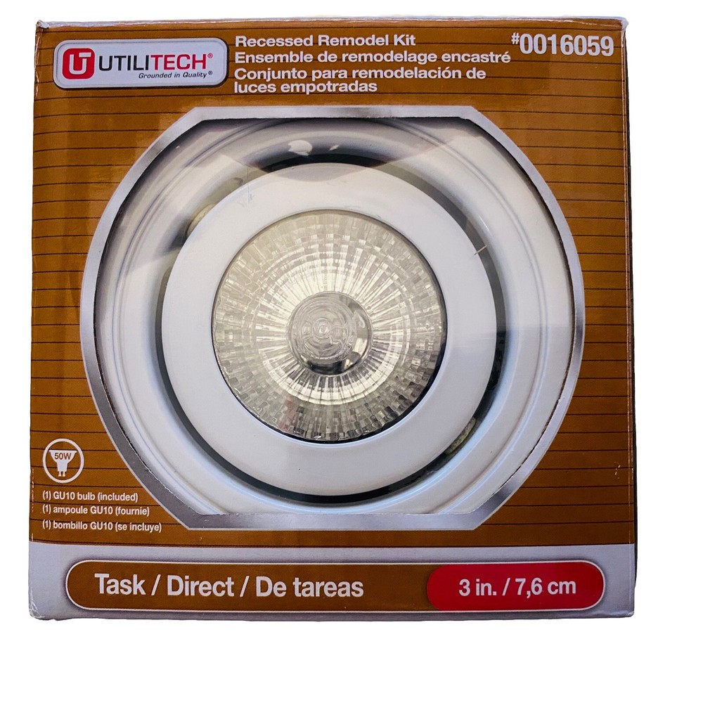 Utilitech White 3 inch GU10 Gimbal Kit Lighting Kit 16059