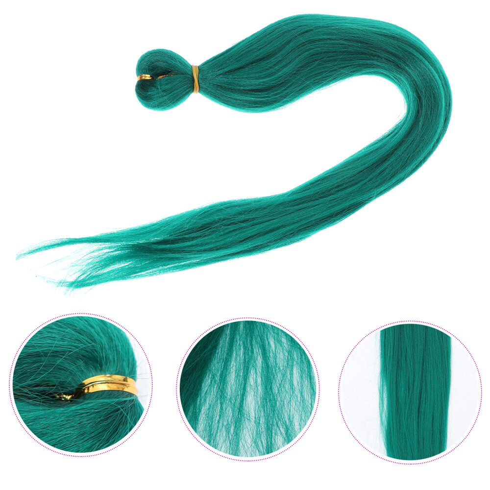 3 Rolls Hair Tinsel Braided Wig Extensions Pre Stretched Braiding