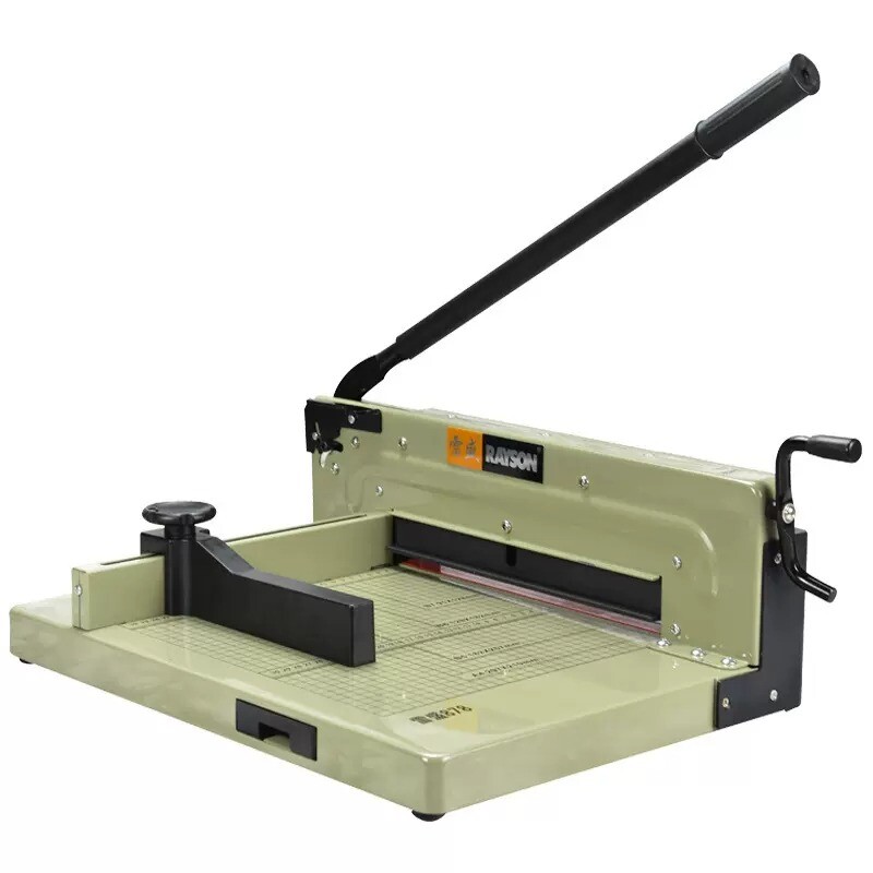 A4 Heavy Duty Manual Paper Cutter RC518A Cross Layer Trimmer-image