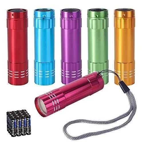 Mini LED Flashlight COB Flashlights Car Home 100 Lumen with batteries 6Pcs Gift
