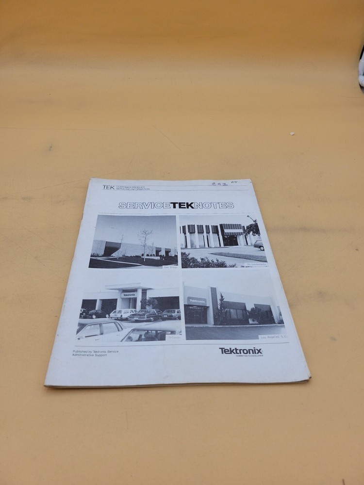TEKTRONIX CUSTOMER PRODUCT  SERVICE TEK NOTES INFORMATION GUIDE MANUAL BOOK-image