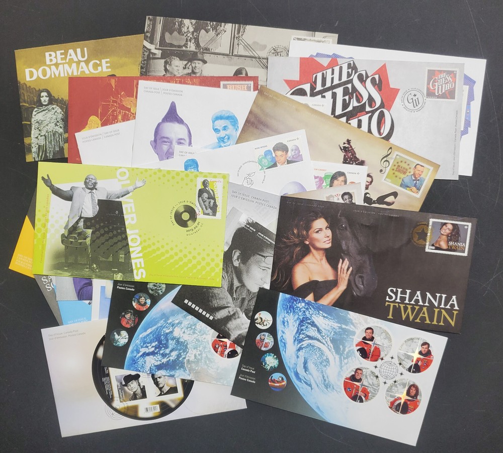 Collection of 28 Canada Modern Famous People FDCs