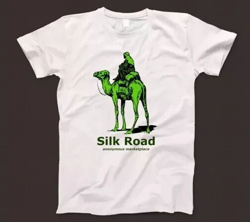 Silk Road T-Shirt 593 Asian Trade Route Bitcoin Tor Network Design