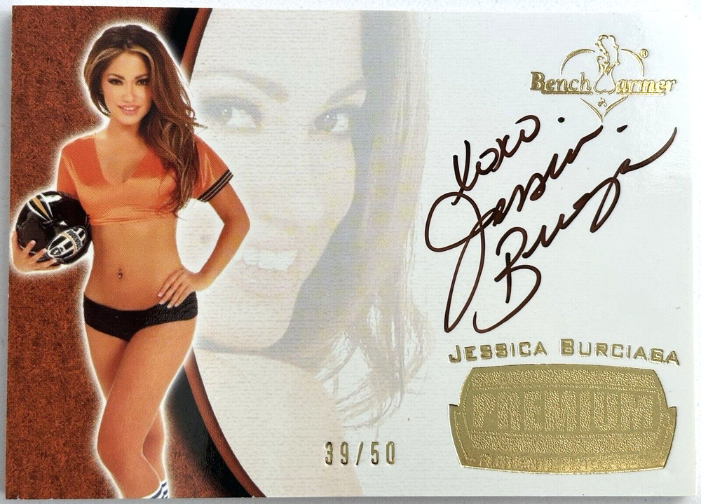 2011 Bench Warmer JESSICA BURCIAGA Autograph Card #39/50 ~ Playboy POTM Feb 2009