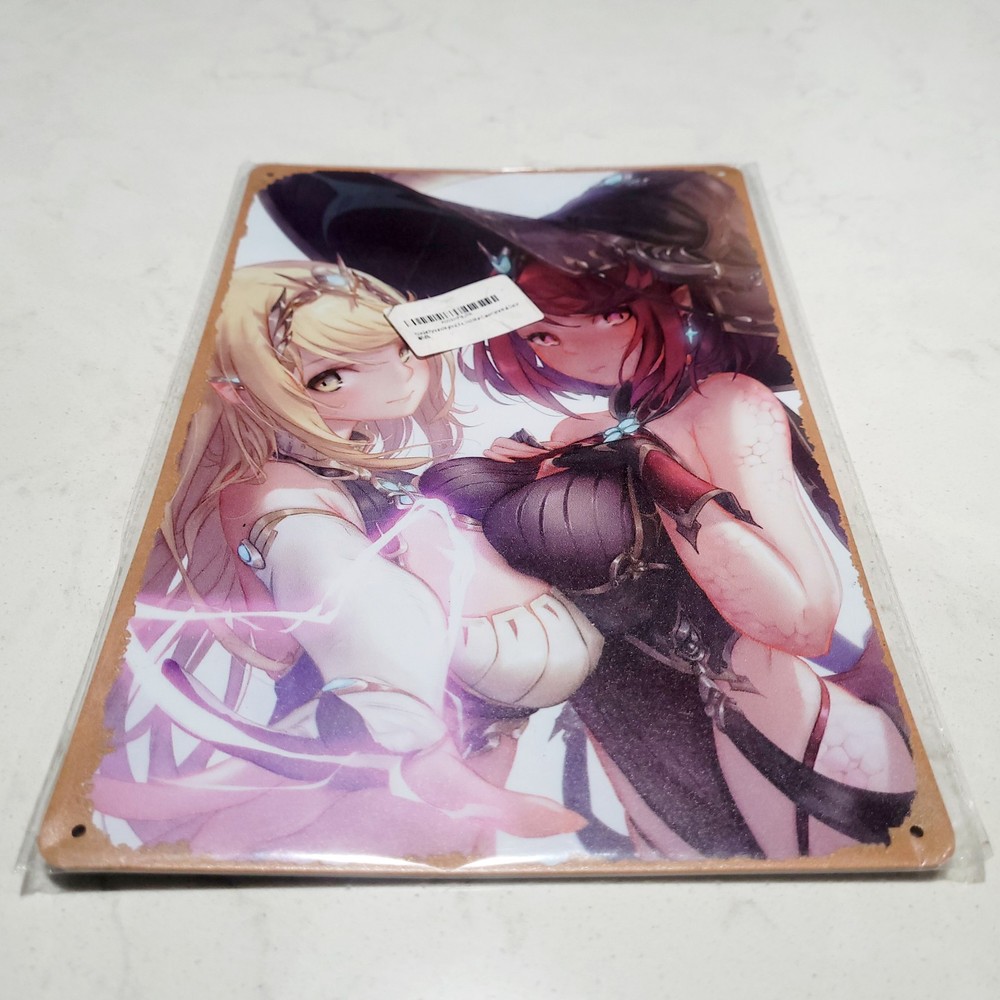 Xenoblade Chronicles Pyra Mythra 8x12 Tin Metal Anime Game Art Poster