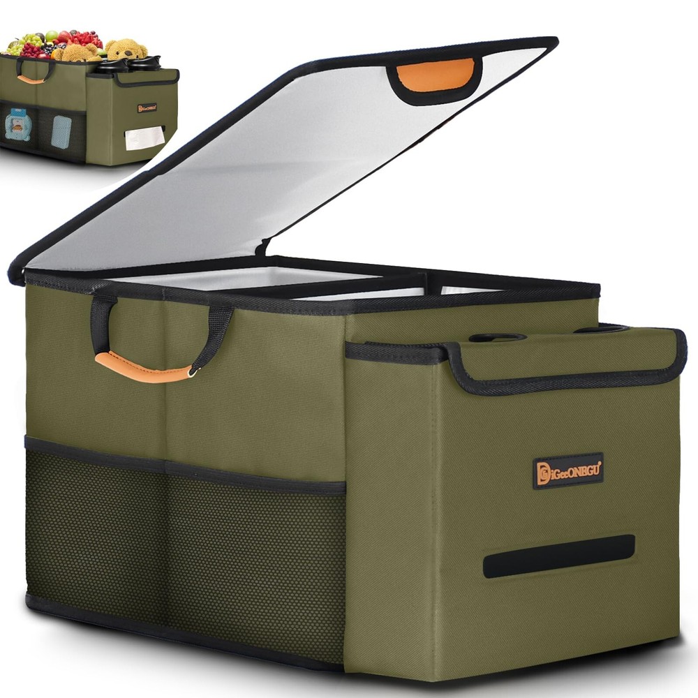 Car Seat Organizer with Cooler Compartment for Extra Storage Space